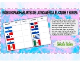 BANDERAS DE PAÍSES HISPANOHABLANTES WORKSHEET/GAME