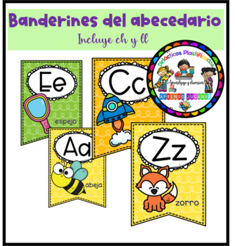Preview of BANDERINES DEL ABECEDARIO CON IMÁGENES