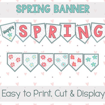 BANNER - Spring Banner - Bulletin Board Display by Allyson | TPT