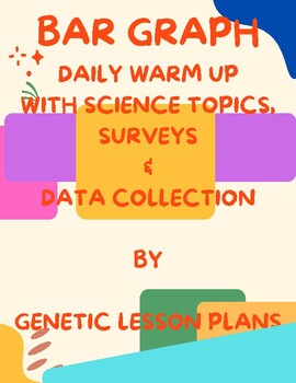 Preview of BAR GRAPH: 4 weeks of BELL RINGERS with focus on data & science topic