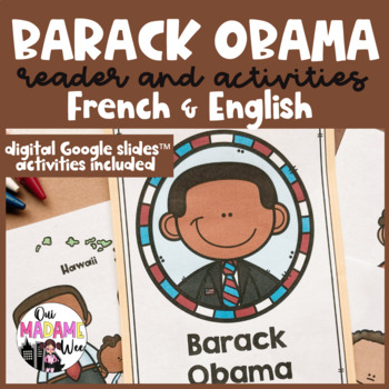 Preview of BARACK OBAMA Black History Month Lesson I French I English