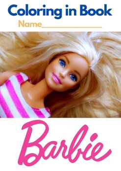 Preview of BARBIE & BARBIE MOVIE, Coloring in Book (50 pages!) PDF Printable Book