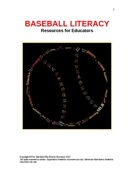 Preview of BASEBALL LITERACY:  READING, WRITING, AND THINKING