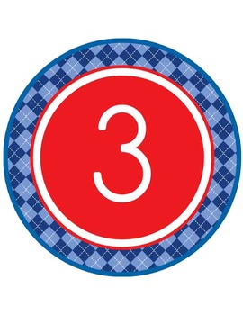 BASEBALL - Table Numbers and Circle Decorations