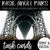 BASIC ANGLE PAIRS Task Cards Geometry