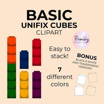 Preview of BASIC Colors- Unifix Cubes Clipart