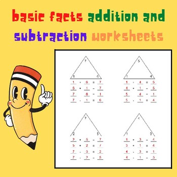 Preview of BASIC FACTS ADDITION AND SUBTRACTION WORKSHEETS