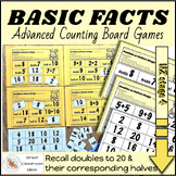 BASIC FACTS Math Bingo Game DOUBLE & HALVE to 20 suits 1st