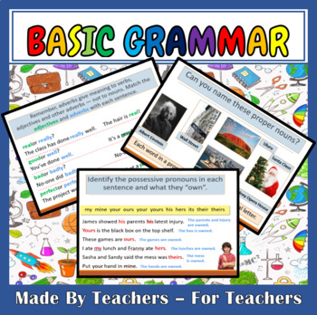 Preview of BASIC GRAMMER - 11 LESSONS + FULL RESOURCES - AMAZING VALUE