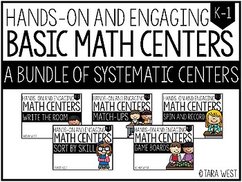 Preview of BASIC Math Centers Bundle