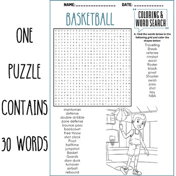 30 NBA & Basketball Coloring Pages (Free PDF Printables)