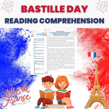 Preview of BASTILLE DAY FRANCE Reading Comprehension Activity
