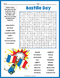 BASTILLE DAY French History Word Search Puzzle Worksheet Activity