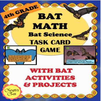 Preview of Bat Math, and Activities for 4th: Print or Digital