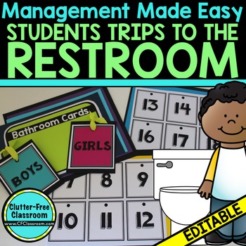 Preview of BATHROOM CARDS for CLASSROOM MANAGEMENT