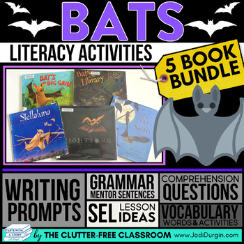 Preview of BATS READ ALOUD ACTIVITIES October picture book companions Halloween reading