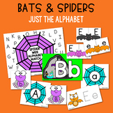 BATS & SPIDERS Alphabet Activities for Fall (Preschool, Pr