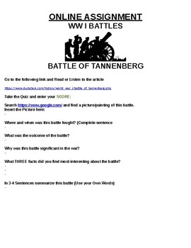 battle of tannenberg facts