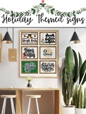 BB.2 Holiday themed classroom signs- Modern Farmhouse posters