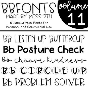 Preview of BB Fonts- Volume 11