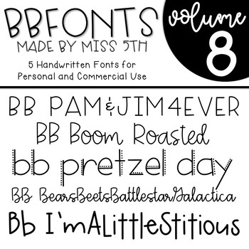 Preview of BB Fonts- Volume 8