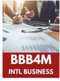 BBB4M- Grade 12- International Business Fundamentals-Full Course