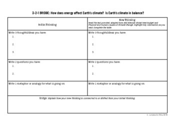 Preview of BBC Bite Size Global Warming & Global Heat Budget: 1-2-3 Bridge Guided Reading
