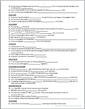 Planet Earth - ICE WORLDS - Video Questions Worksheet Editable