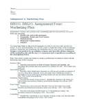BBI1O & BBI2O Assignment 3 New Market_ Marketing Plan