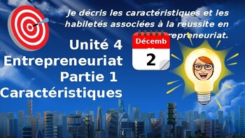 Preview of BBI2O - Unité 4: Entrepreneuriat