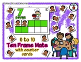 BBQ Friends - Ten Frame Mats 0 to 10 & Counter Cards