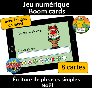 Preview of BC - Écriture de phrases simples - Noel