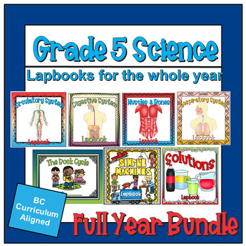 Preview of A Year of Grade 5 Science Lapbooks