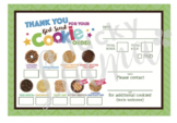 ABC Girl Scout Cookie Order Form/Receipt - all 9 cookies