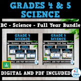 BC - Grade 4 & 5 Science Units - FULL YEAR BUNDLE