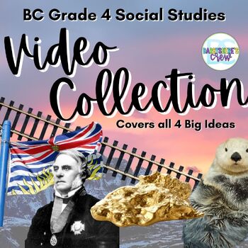 Preview of BC Grade 4 Socials Video Collection - covers all 4 Big Ideas!