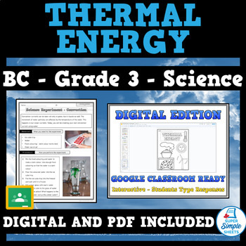 Preview of BC Science - Grade 3 - Thermal Energy