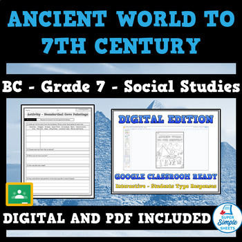 Preview of BC Social Studies - The Ancient World to the 7th Century - Grade 7 Full Unit