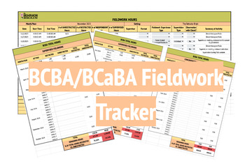 Preview of BCBA/BCaBA Fieldwork Tracker - Multiple Supervisors & Multiple Settings