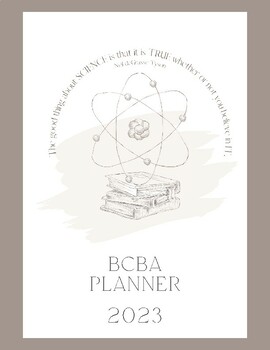 Preview of BCBA Digital Planner- Science Design