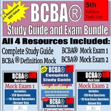 BCBA Exam Study Bundle | Study Guide | 3 Mock Exams | 5th 