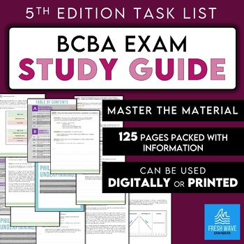 Preview of Updated June 2023! BCBA Exam Study Guide | 5th Edition | ABA Test Prep