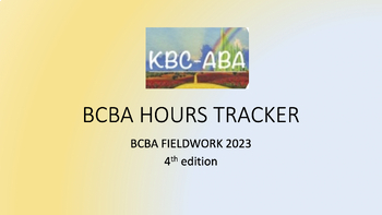 Preview of BCBA Hours Tracker 2023