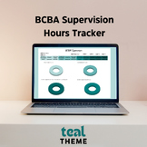 BCBA Supervision Hours Tracker- TEAL THEME