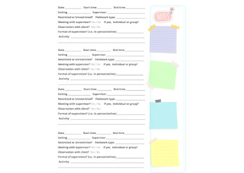 Preview of BCBA Unique Documentation system -  printable/ scannable