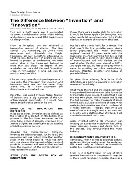 Preview of BDI3C Entrepreneurship (Ontario) – Unit 2 Innovations and Ideas