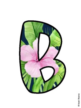 Preview of BE A FLAMINGO. STAND TALL, STAND OUT, STAY BALANCED, DREAM BIG! Letters