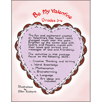 Preview of BE MY VALENTINE Gr. 3-4