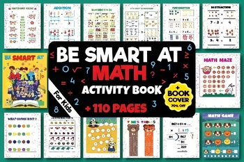 Preview of BE SMART at MATH Activity Book 100+ Pages with Fun Activities & Amazing Math