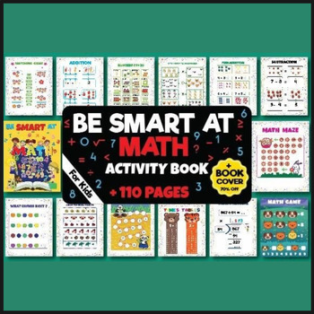 Preview of BE SMART at MATH Activity Book for KIDS | Math Activities Bundle